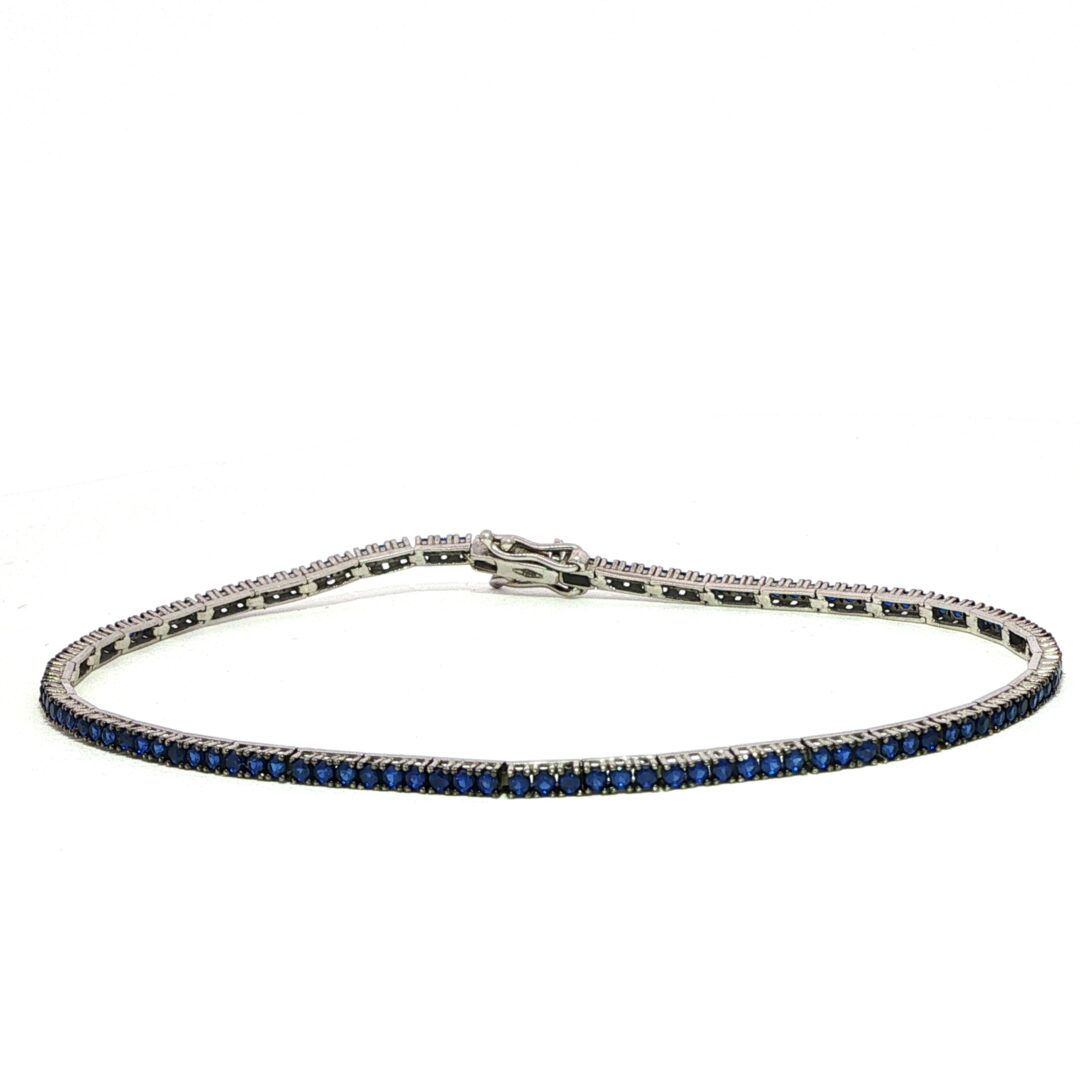 Bracciale Tennis Zaffiri frontale