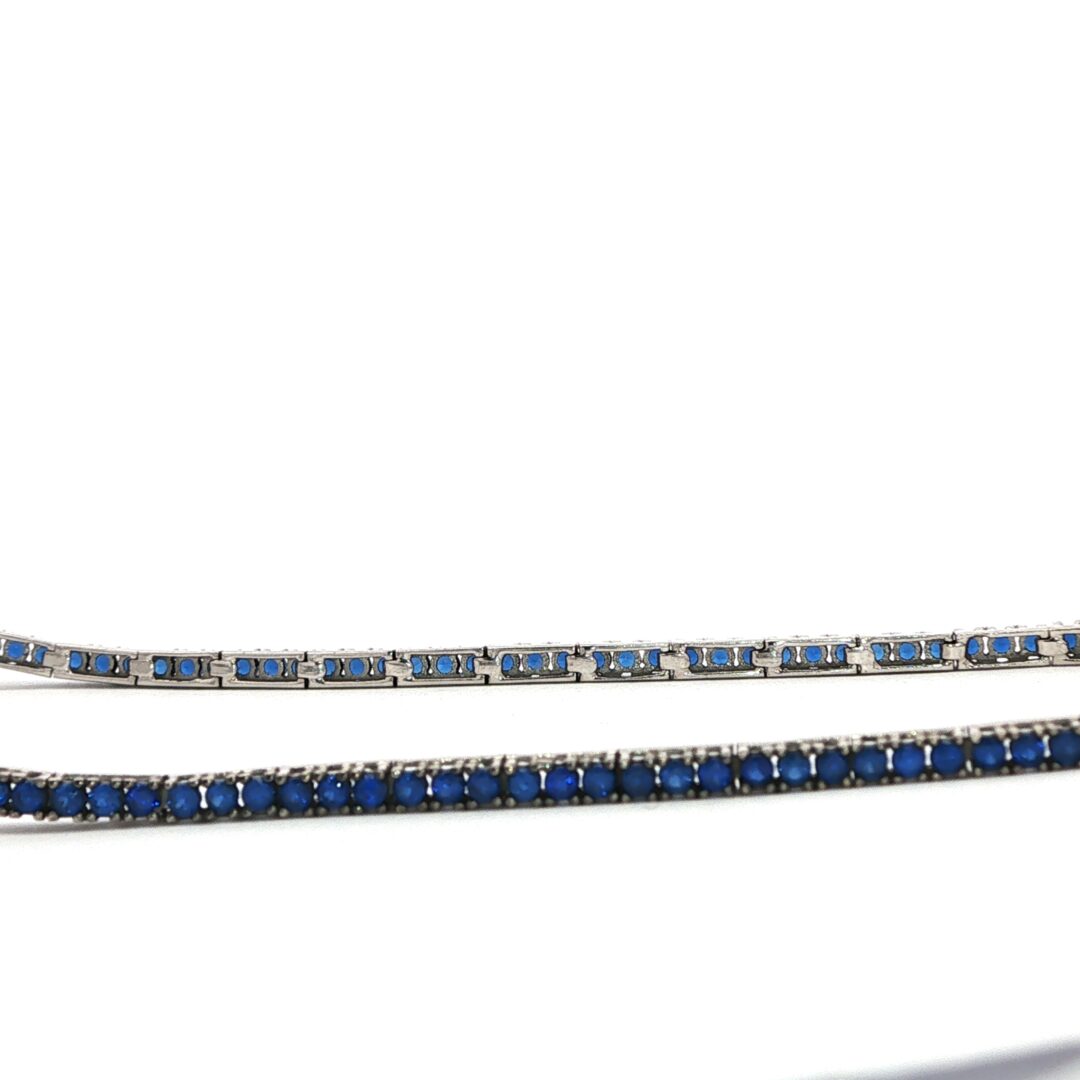 Bracciale Tennis Zaffiri dettaglio retro