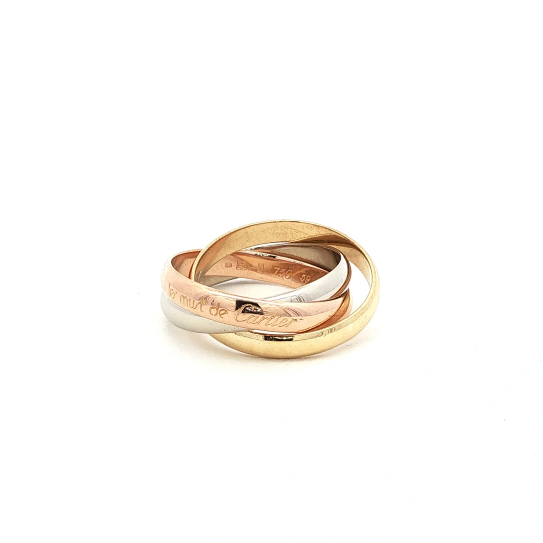 Anello Cartier Trinity Oro Tre Colori dettaglio 4